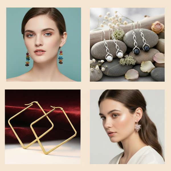 Earrings Collage - Diferentes Materiales