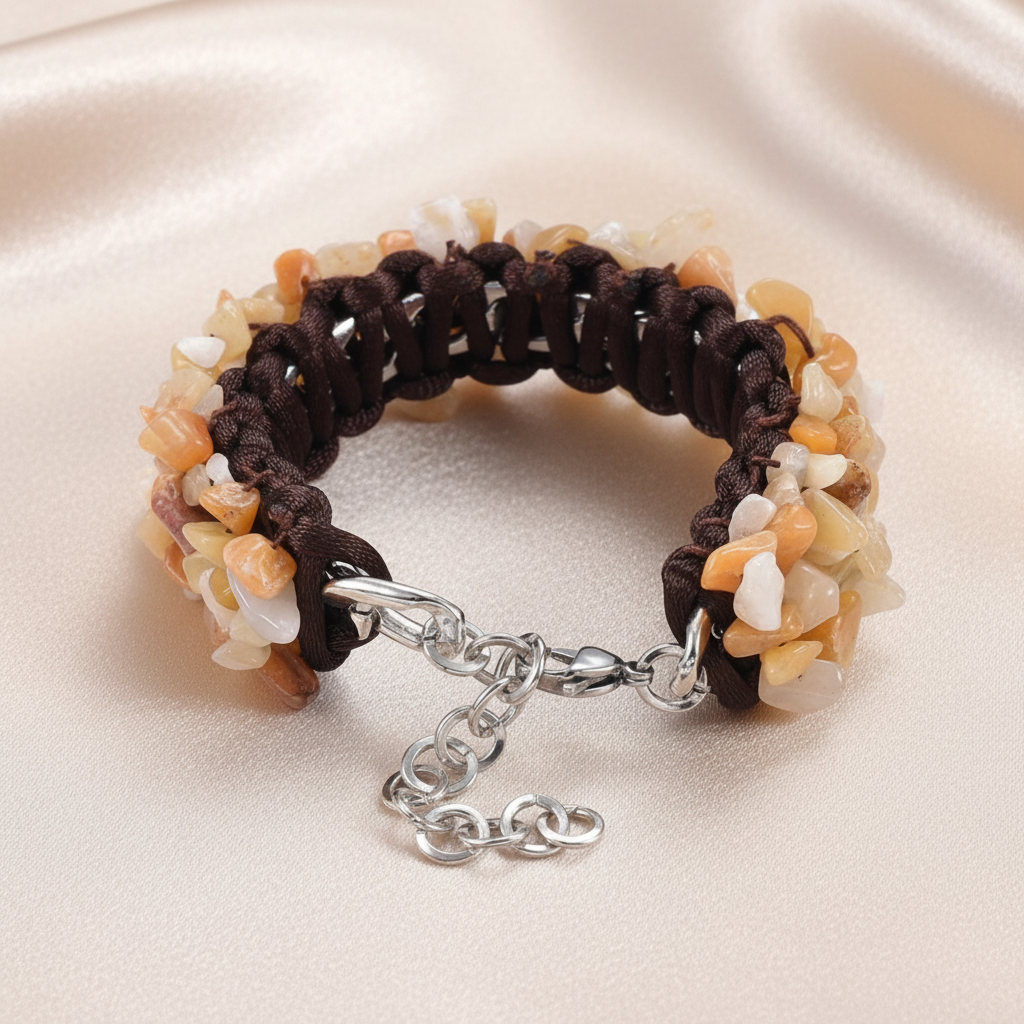 Gemstone Bracelet Inside – Satin Champagne