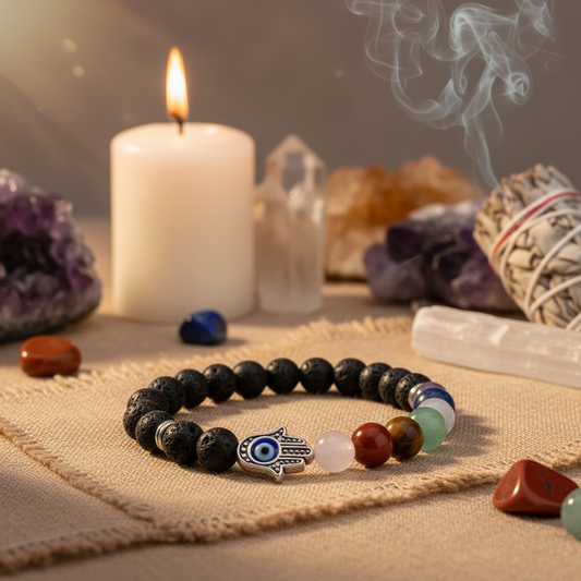 Hamsa Evil Eye Bracelet Spiritual