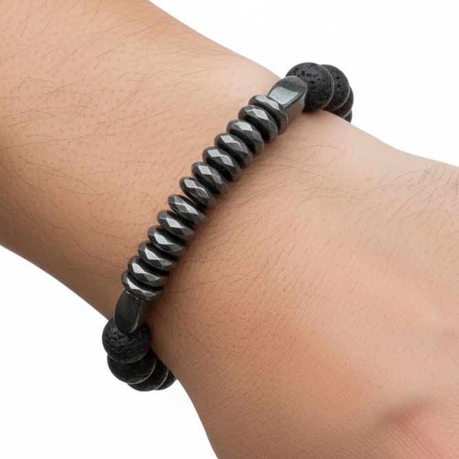 Lava & Hematite - Latino Bare Wrist