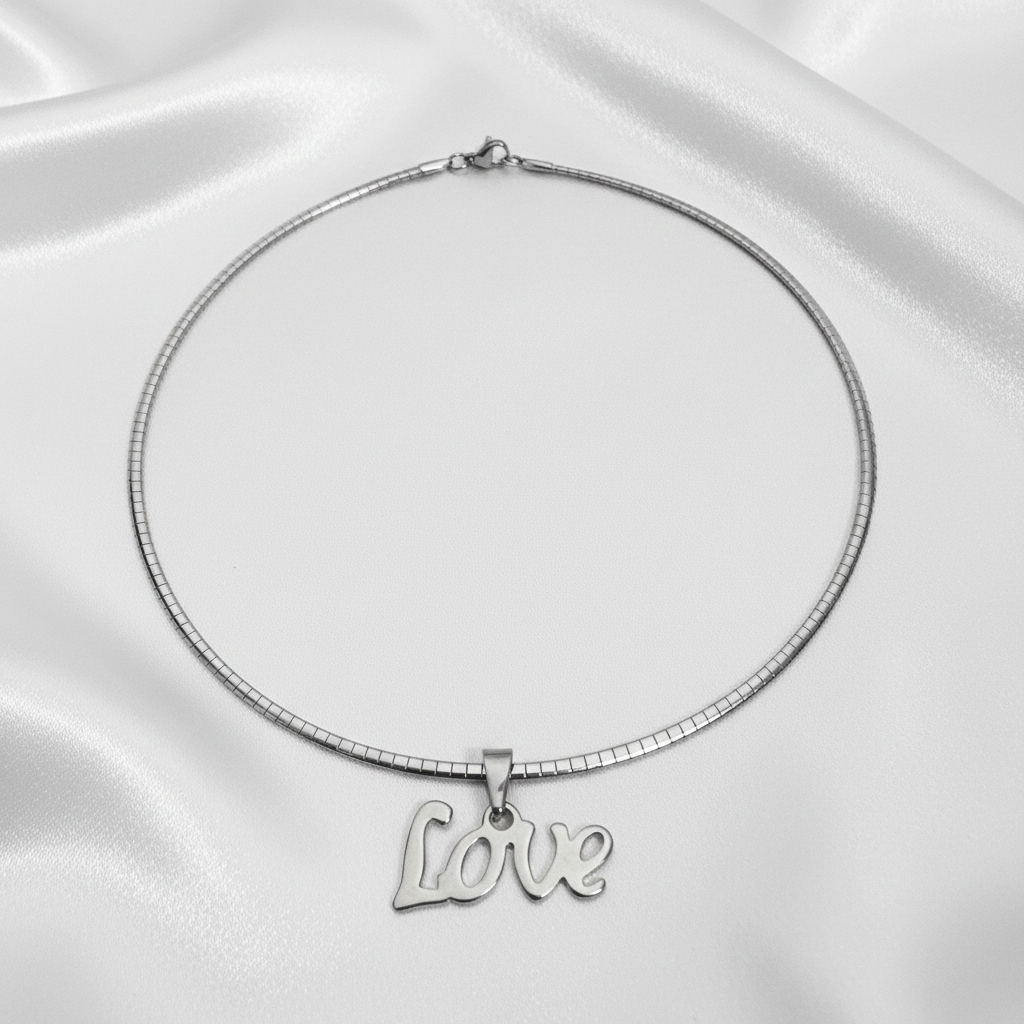 Love Necklace - Fondo Satinado