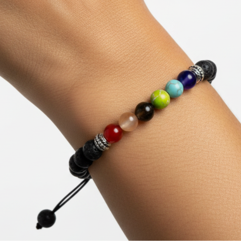 Pulsera 7 Chakras - Frente Visible