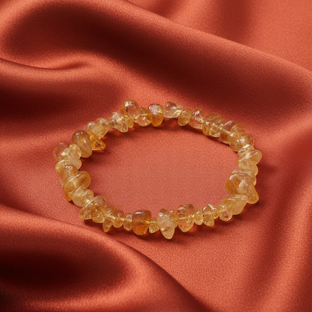 Pulsera Citrino - Satinado Carnelian