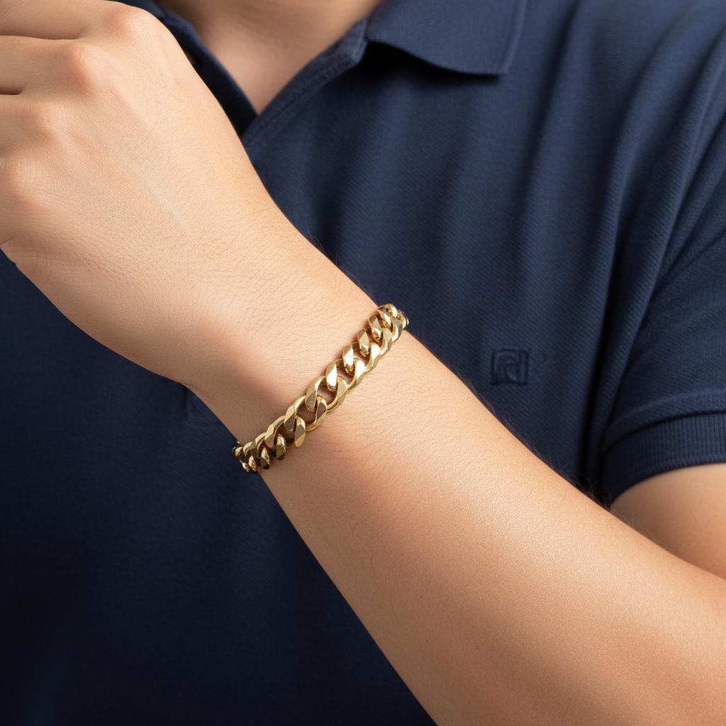 Pulsera con polo azul - estilo deportivo elegante