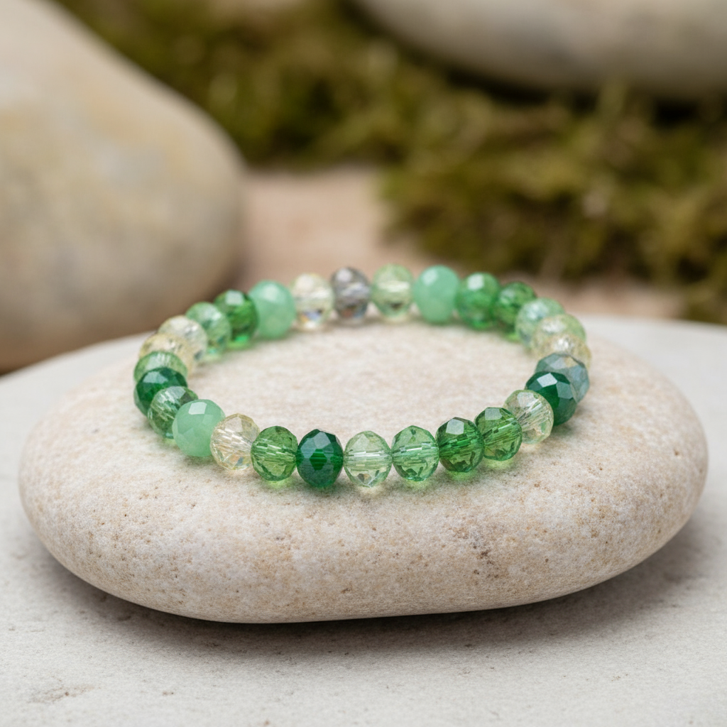 Pulsera Verde - Piedra Natural