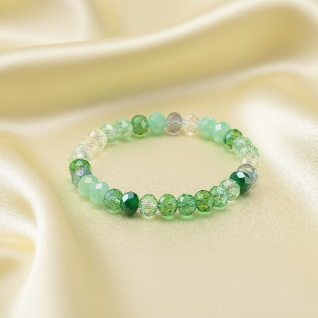 Pulsera Verde - Satinado Amarillo