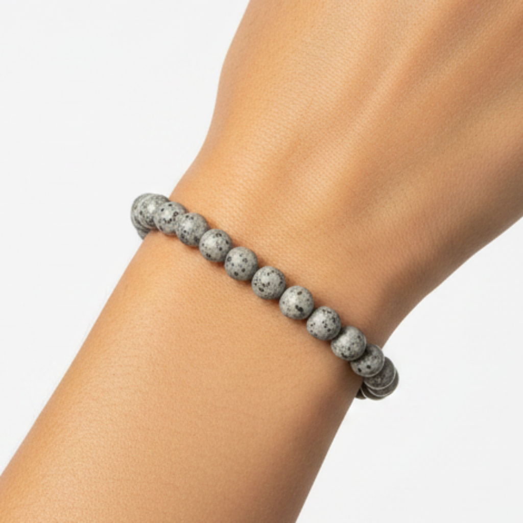 Sesame Jasper 6mm Small Beads on Model