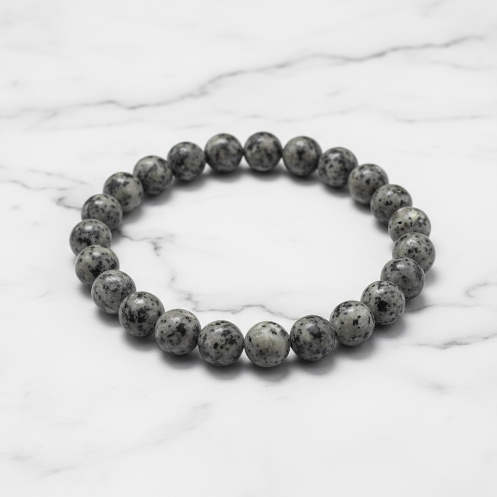 Sesame Jasper Bracelet on Marble