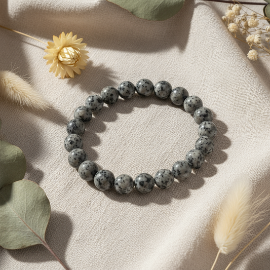 Sesame Jasper Bracelet with Botanicals