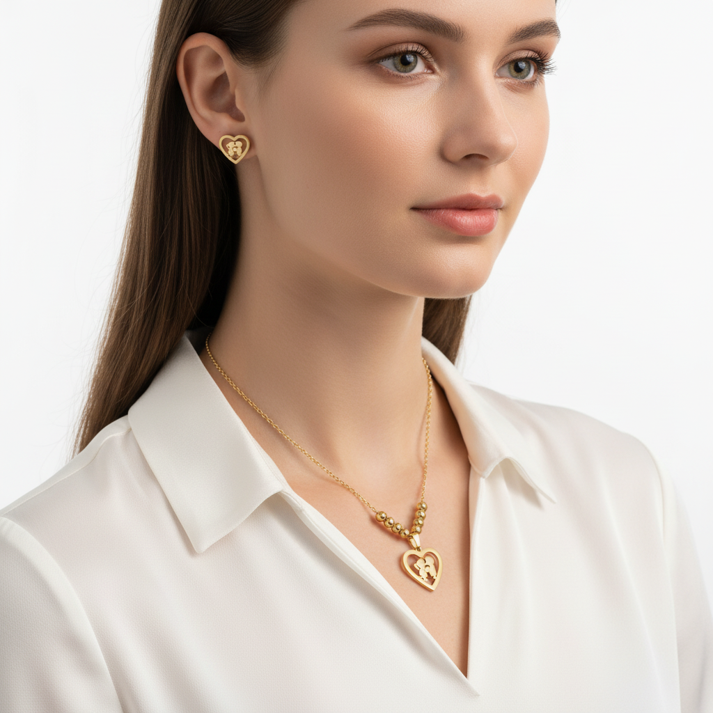 Set Love Knots con blusa blanca