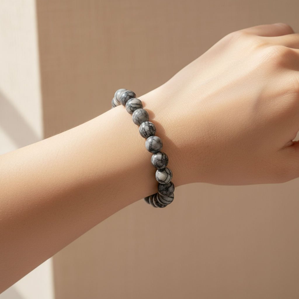 Spiderweb Bracelet Charcoal Neutral