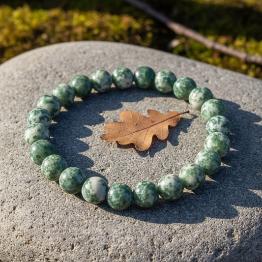 Tree Agate Bracelet 6mm Beads