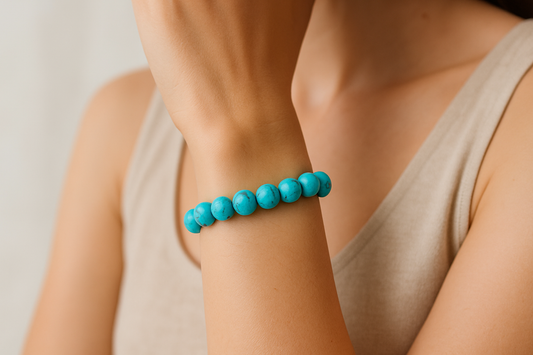 Turquoise Bracelet on Model