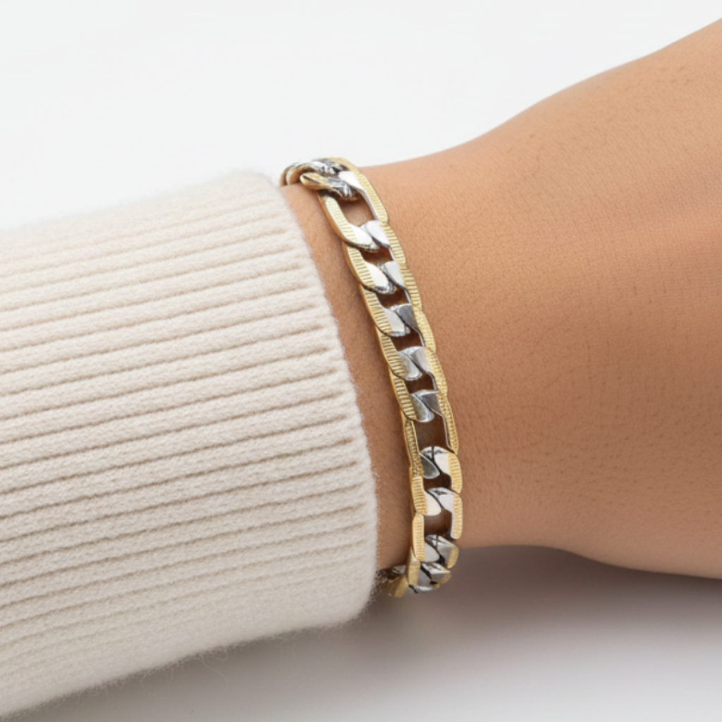 Two-Tone Bracelet - Mano Latina Sweater