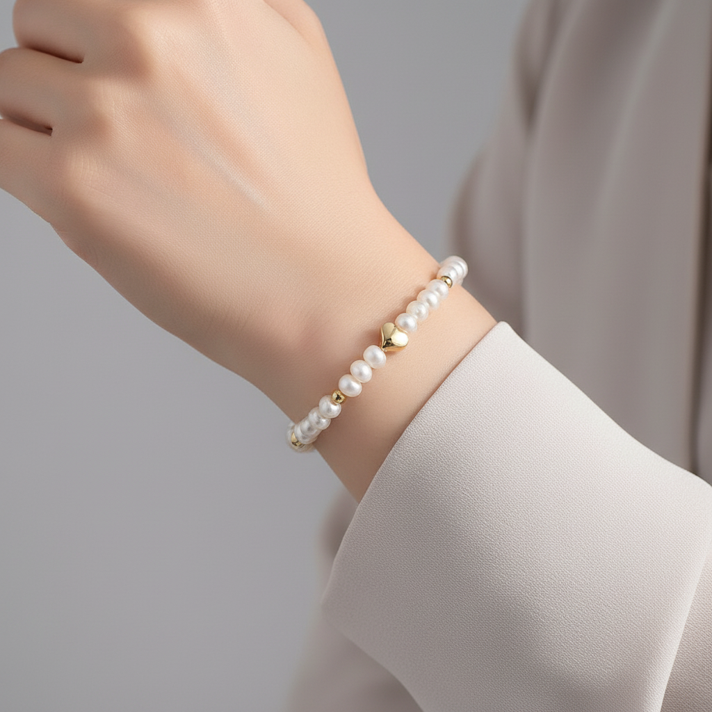 Vista lateral de la pulsera en muñeca